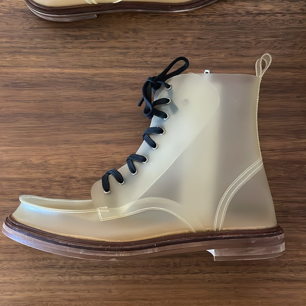 Maison Margiela MM6 Clear Combat Boots Size 37 - Picture 5 of 10